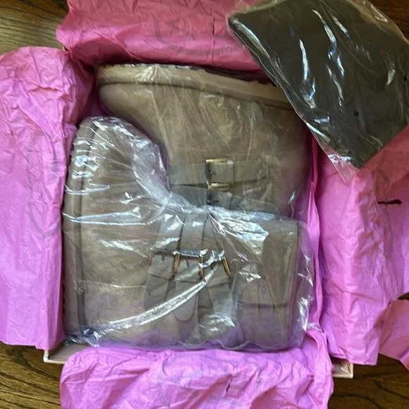 Ash Yes Shearling-Cuff Wedge Boot Topo Size 40 - Picture 12 of 14